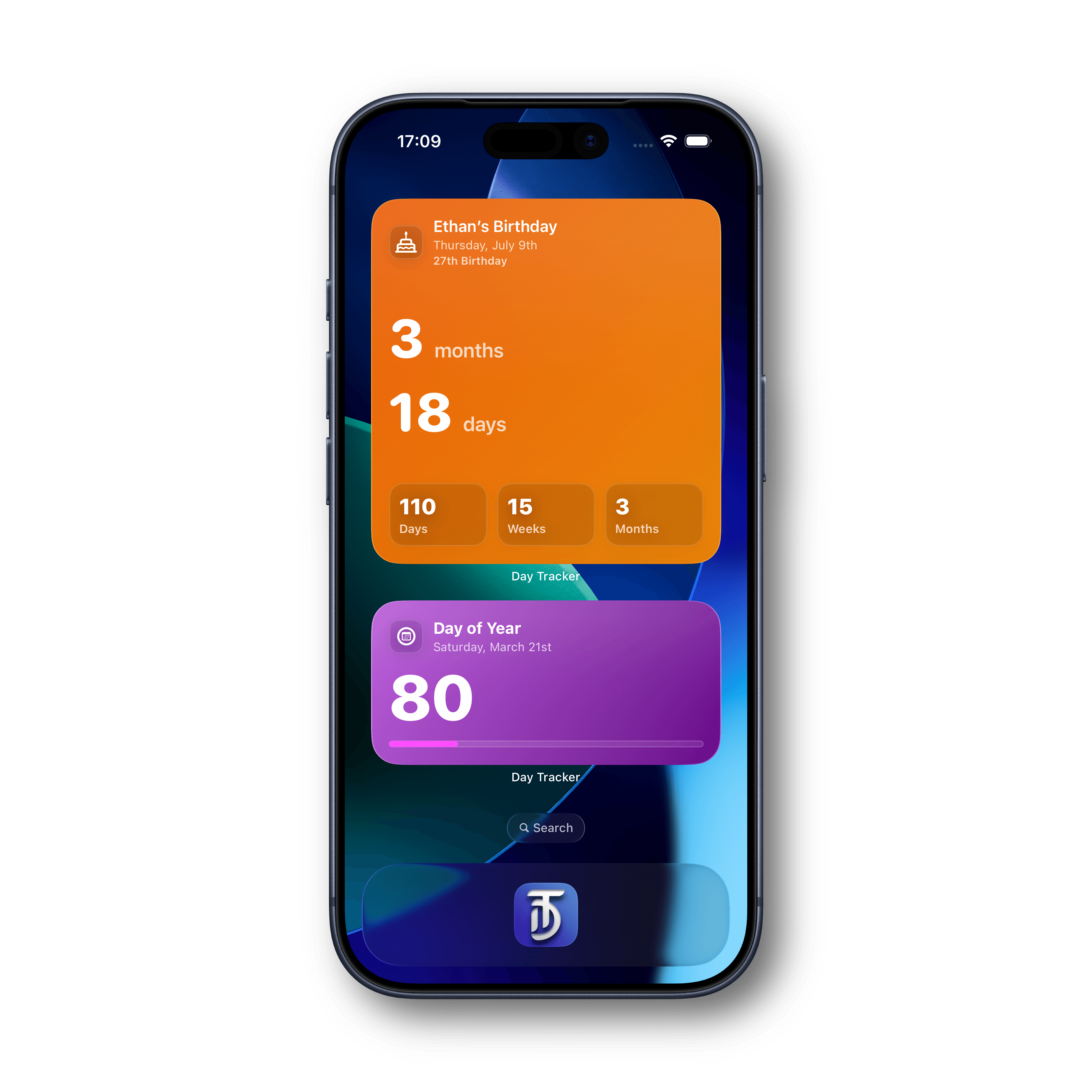 Day Tracker Widgets