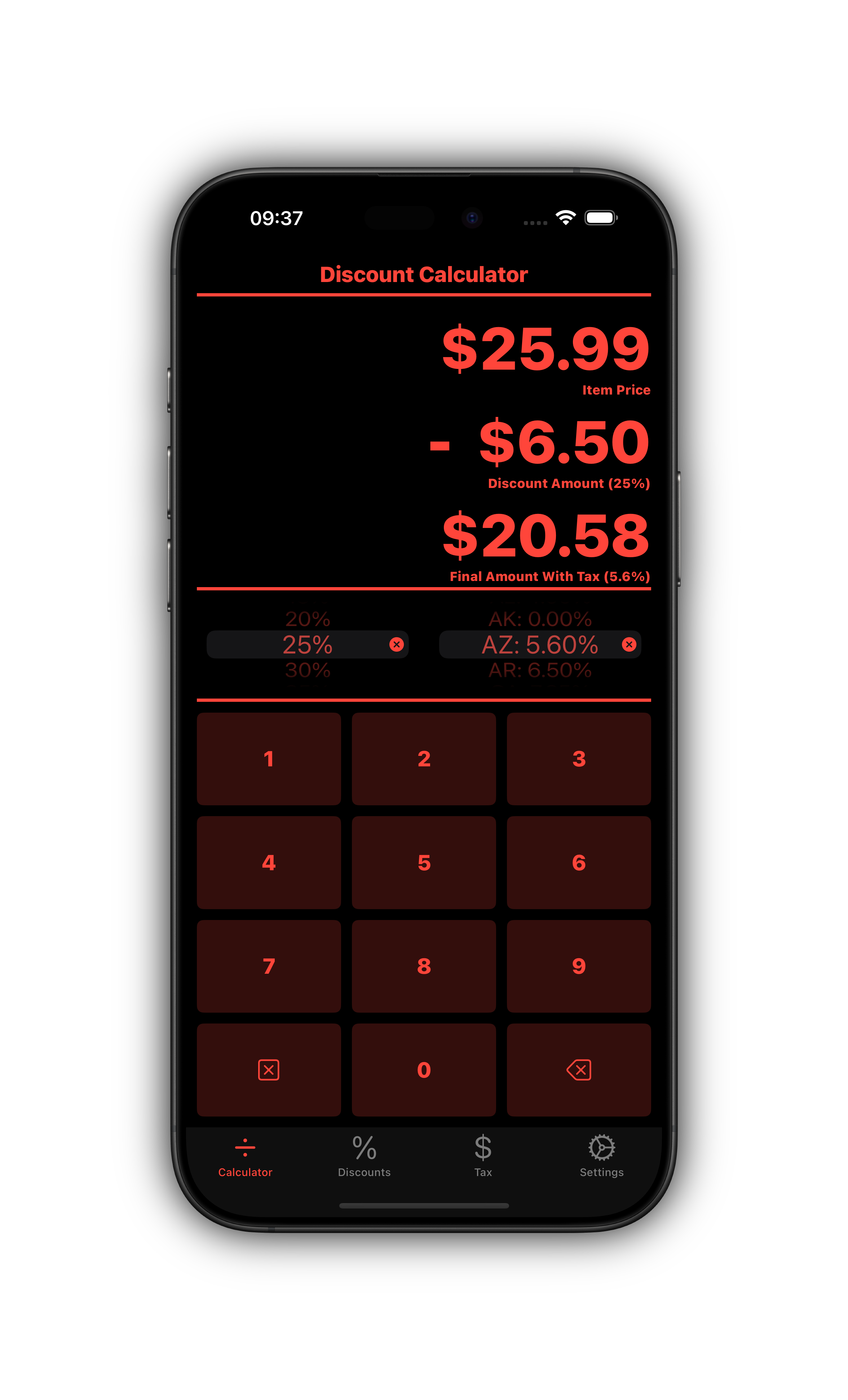 Discount Calculator Final price calculator